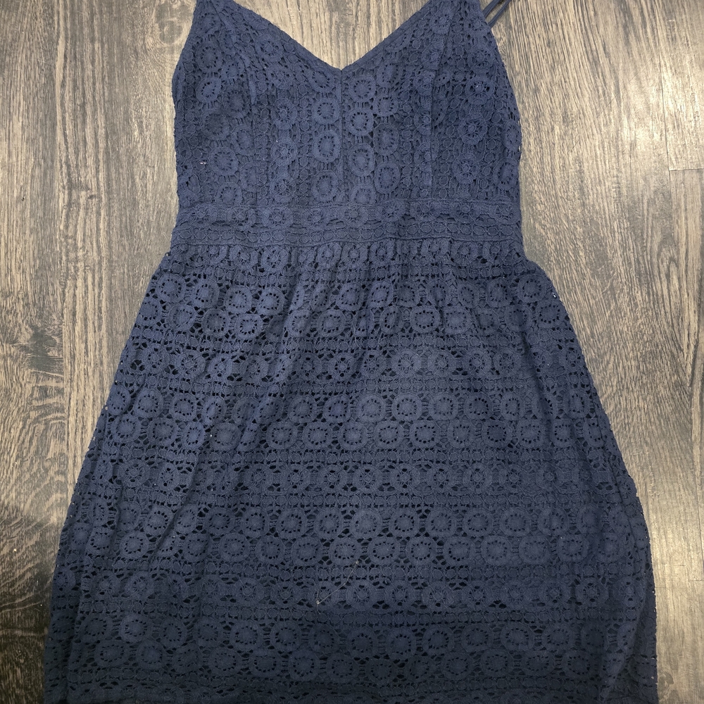 Abercrombie & Fitch Navy Lace Mini Dress